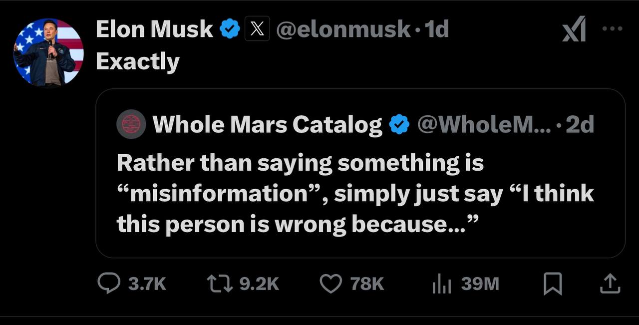 Elon's Tweet 1